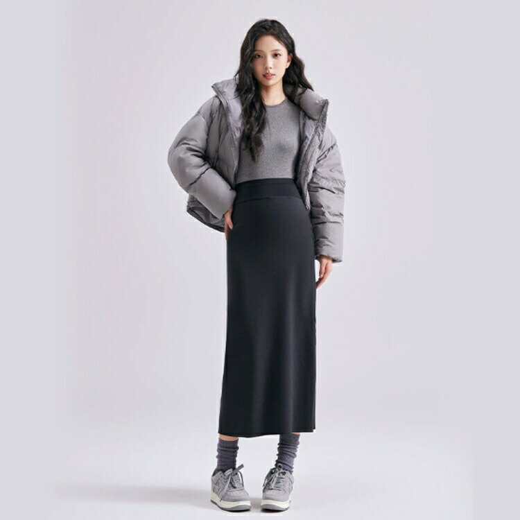 マタニティ スカート 秋冬 伸縮性 ストレッチ ロングスカート 妊婦服 産前産後 ハ...
