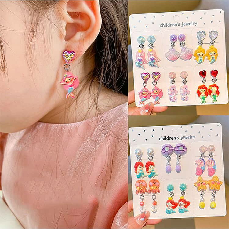イヤリング レディース キッズ おしゃれ かわいい キラキラ アクセサリー 女の子 ...