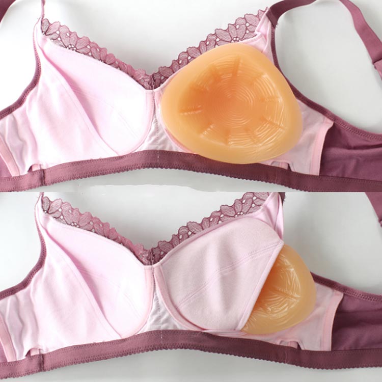 ジャパンSelectの全摘 3点セット 水滴型 100g~400g 乳がん用 乳ガン シリコン 三角型 3点セット 手術後 螺旋型 乳癌 ロング型 パッド ボディメイク 人工乳房 バスト補正 部分切除 肩こり 胸 パッド 乳がん 送料無料｜アングル3