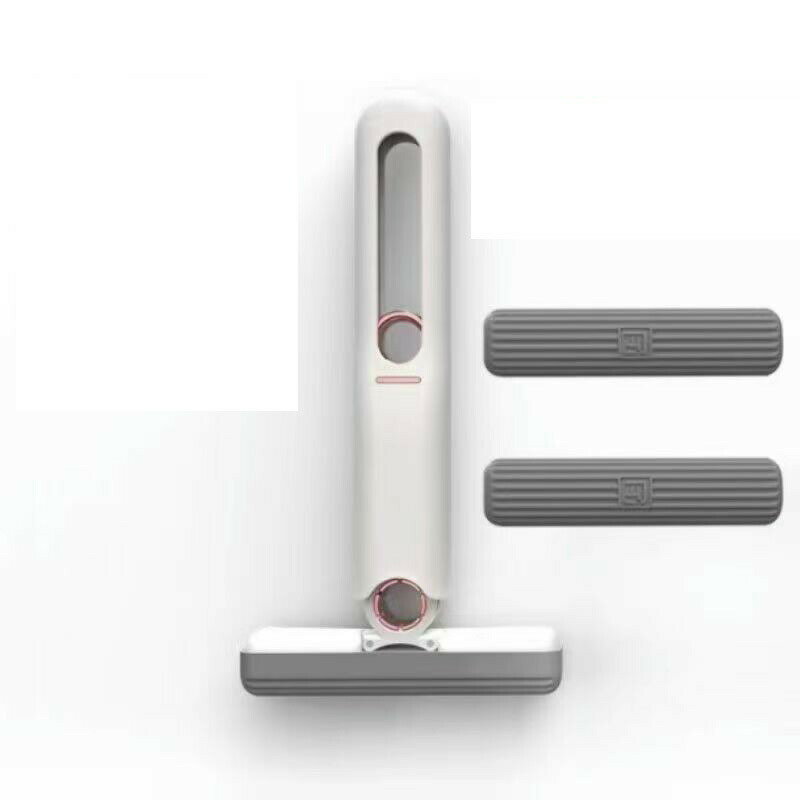 Rakuten - 多機能ミニモップ 乾湿両用 雑巾 手洗い不要 掃除 水拭き 水切りワイパー 吸水 結露 から拭き お風呂掃除 折り畳み 窓拭 車 ヘッド付き 母の日