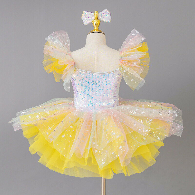ジャパンSelectのバレエ ワンピース レオタード キッズ バレエレオタード 子供服 ジュニア キャミソール クラシックチュチュ バレエレオタード 女の子 こども ジュニアー キッズダンスウェア バレエ発表会 ダンス衣装 舞台衣装 体操 新体操 バレエ衣装 おしゃれ 練習服 ステージ衣装｜アングル2