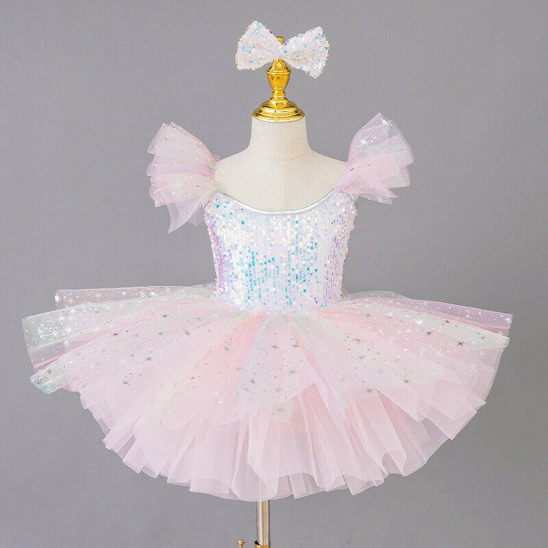 ジャパンSelectのバレエ ワンピース レオタード キッズ バレエレオタード 子供服 ジュニア キャミソール クラシックチュチュ バレエレオタード 女の子 こども ジュニアー キッズダンスウェア バレエ発表会 ダンス衣装 舞台衣装 体操 新体操 バレエ衣装 おしゃれ 練習服 ステージ衣装｜アングル3
