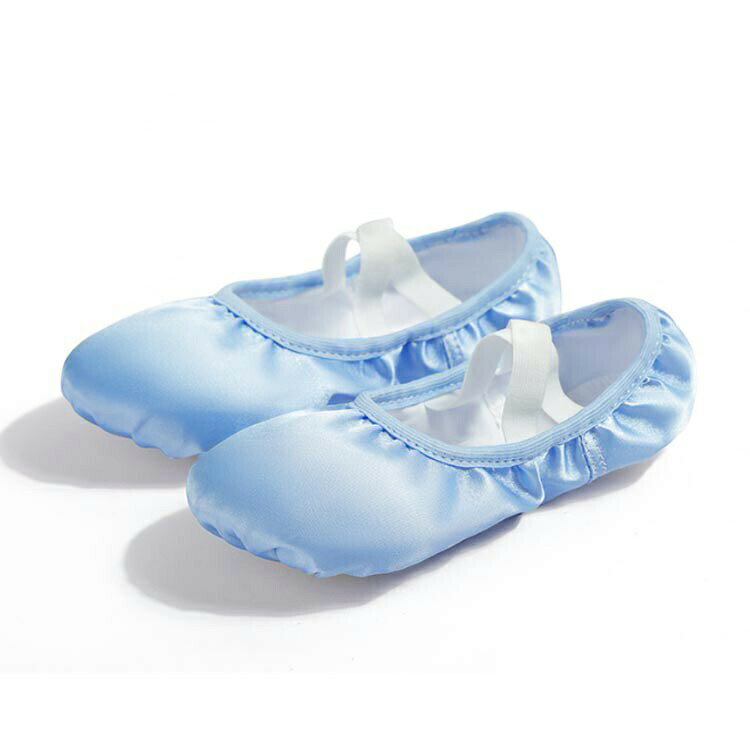14.5−22.5cm!バレエシューズ 子供 キッズ ジュニア 大人 練習用 サテン地 布 クロ...