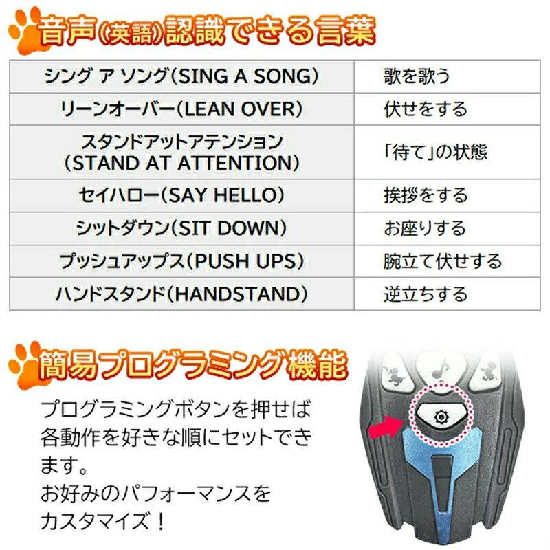 ジャパンSelectのロボット 犬 ペット 犬型ロボット ロボット犬 人気 動く スタントドッグ ペットロボット プログラミング 誕生日プレゼント 子供 おもちゃ 男の子 女の子 誕生日 プレゼント 小学生 子ども向け 知育玩具 知育おもちゃ 玩具 知育 おもちゃ 贈り物 家族 子ども 孫｜アングル3