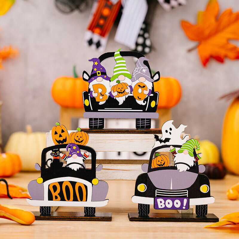 Halloween Goods - 3点セット ハロウィン 置物 飾り 木 装飾 撮影道具 デコレーション パンプキン 幽霊 パーティー オブジェ インテリア 雑貨 装飾 卓上 部屋 かわいい