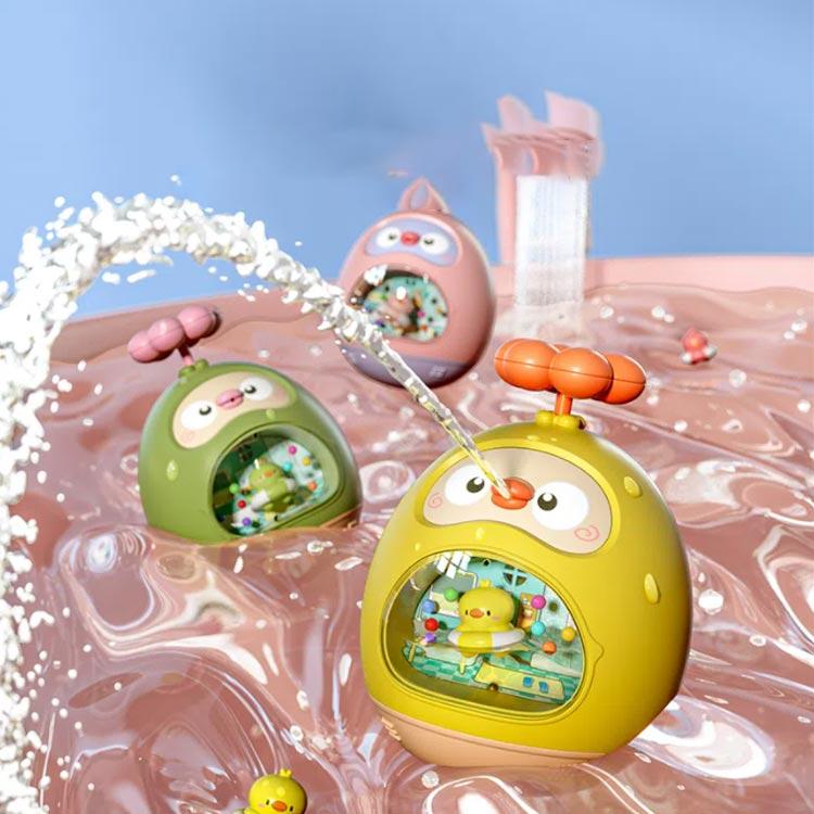お風呂 お風呂 噴水 ダック お風呂 赤ちゃん 鴨 バストイ おもちゃ 無臭 シャワー 音が出る 水遊び 知育玩具 ベビー 男の子 女の子 子供 3歳以上向け 2