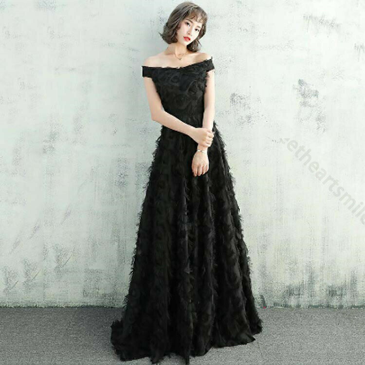 ウェディングドレス 前撮り ワンピース カラードレス フェザーモチーフ オフショルダー フェザー 結婚式 二次会 演奏会 披露宴 フォトウエディング ロングドレス 花嫁ドレス 2