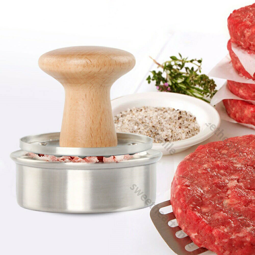 Rakuten - ハンバーガープレス DIY 肉プレス 調理器具 パティ作り 肉プレス 手軽にパテが作れる キッチン用品 ハンバーガープレスバーガープレス鋳造アルミニウム製の充填バーガープレスセットバーガーメーカーノンスティックハンバーガーモールドキット 送料無料