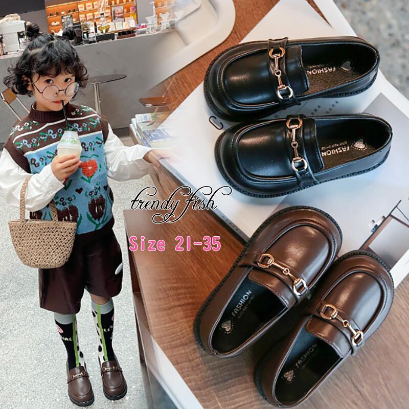Formal Shoes - ブラック ブラウン キッズ ローファー キッズ フォーマル シューズ 靴 女の子 キッズ フォーマル 靴 シューズ エレガントデザイン ジュニア 黒 ブラウン パンプス 履きやすい スリッポン ミュール ローヒール 低め 発表会 結婚式 入学式 卒業式
