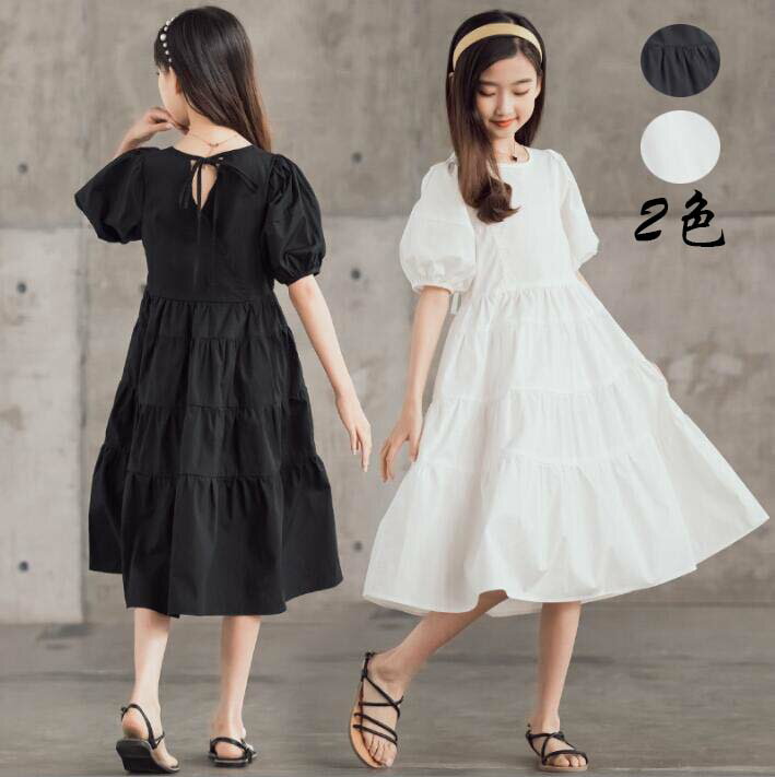 樂天商城 - 子供服 ワンピース キッズ用 襟なしワンピース キッズ 洋服 長袖ワンピース 礼服 ジュニア 可愛い 韓国風 女の子 お受験 フォーマル 女児 イベント 子供 受験用 ゆったり 秋着 子ども服 無地 シンプル お祝い 誕生日 Kid Dress