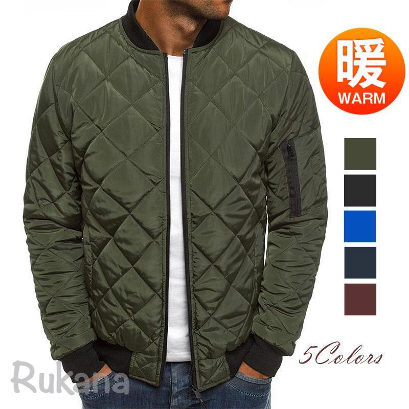 乐天商城 - 中綿ジャケット ダウンジャケット メンズ ショート丈 薄ても暖い 綿入りコート アウター ジャンパー 軽量 防寒 アウトドア 立ち襟かっこいい ファッション