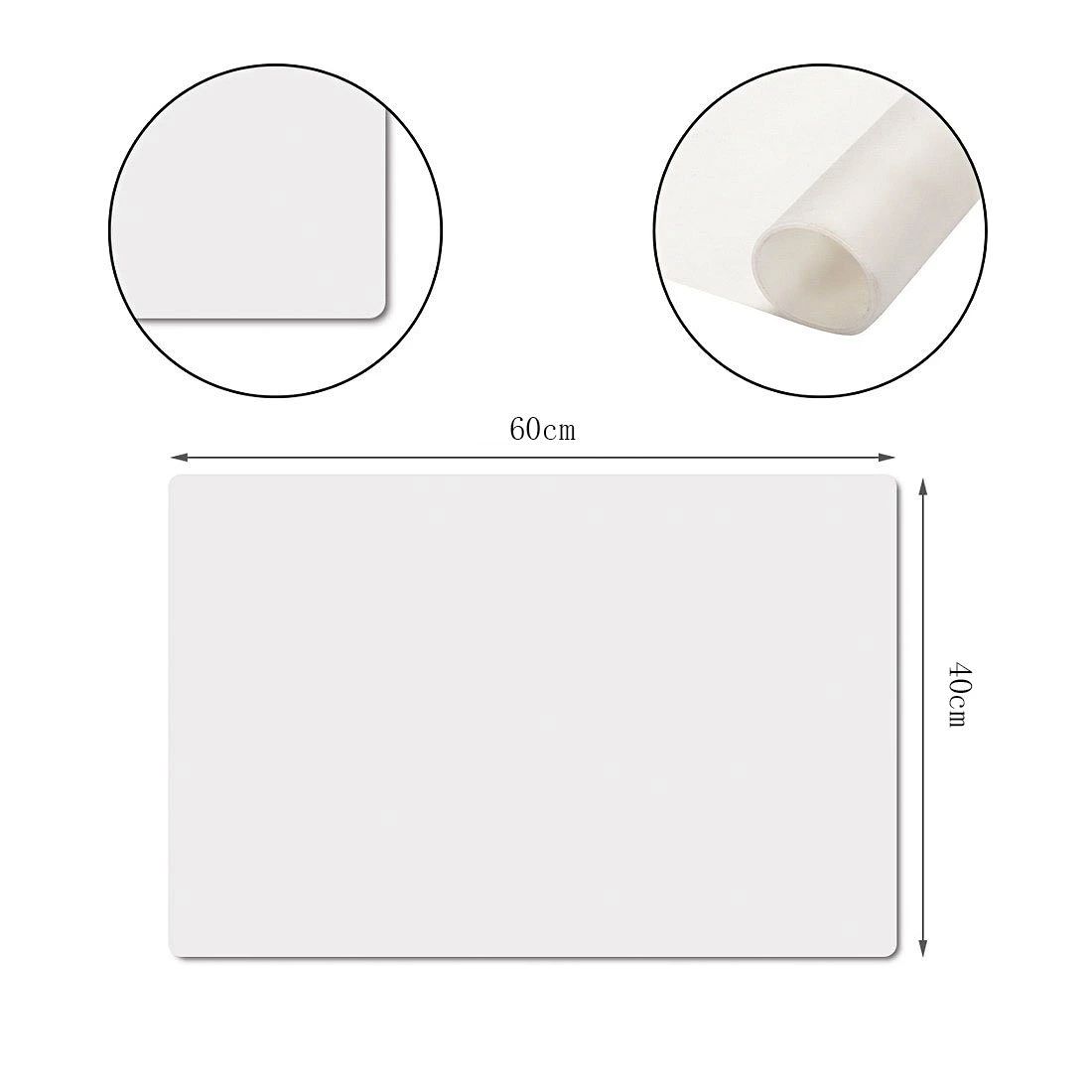 大きい シリコン ゴム マット 60X40CM 断熱 保護 耐熱温度-40℃-230℃ (クリア1枚) 2