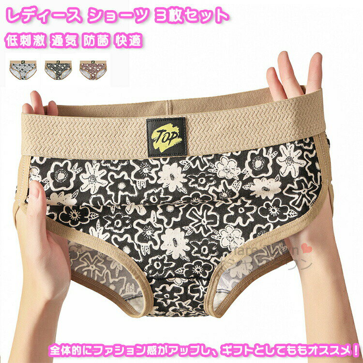 送料無料 3枚セット ブリーフ ショーツ アンダーウエア パンツ インナー 下着 肌着...