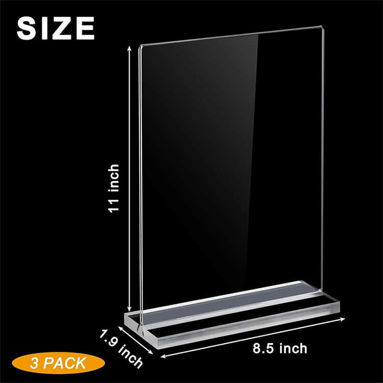 アクリルスタンド A6 6個セット サインホルダー 縦型 T字 A5 pop ポップスタンド ...
