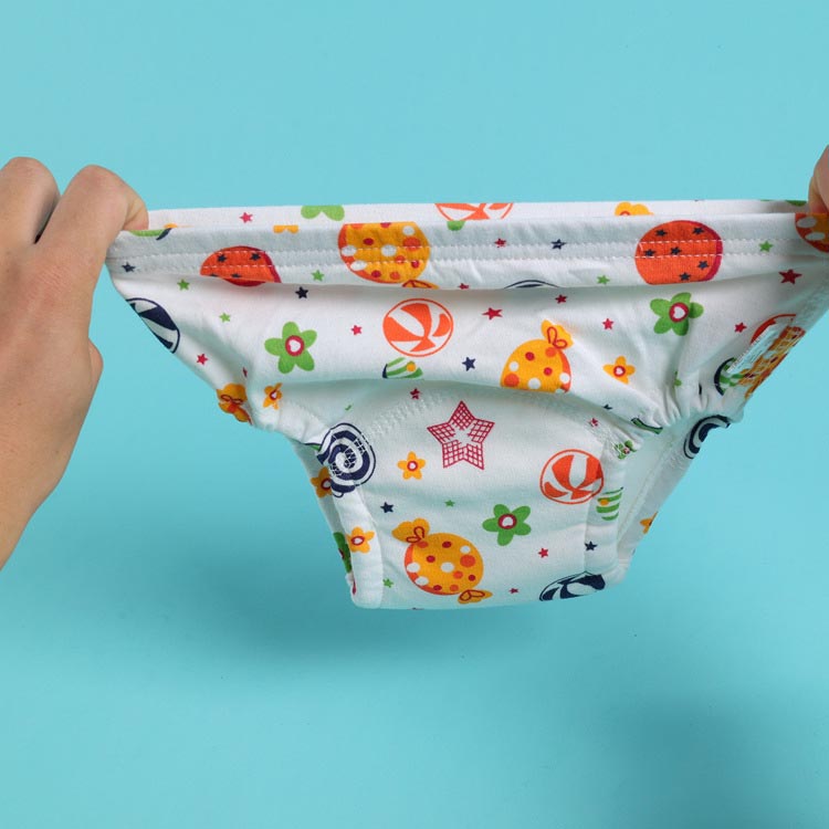 4枚セット 綿 おねしょ シンプル トレーニングパンツ コットン 4枚組 布パンツ お...
