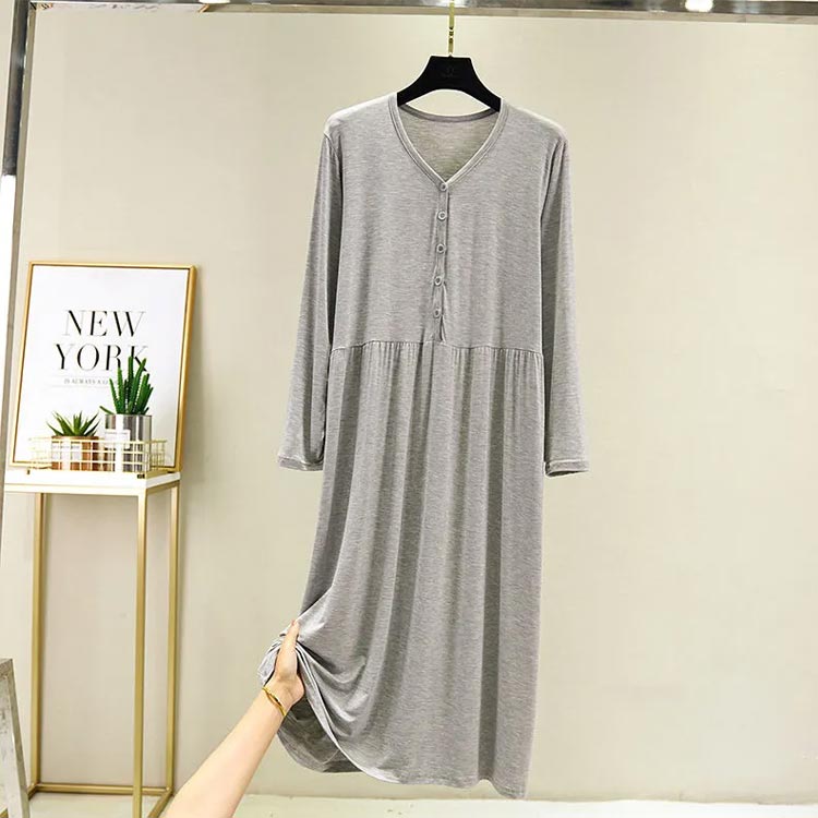 マタニティ ワンピース パジャマ 長袖 ルームウェア 産前 産後 妊娠 マタニティ パ...
