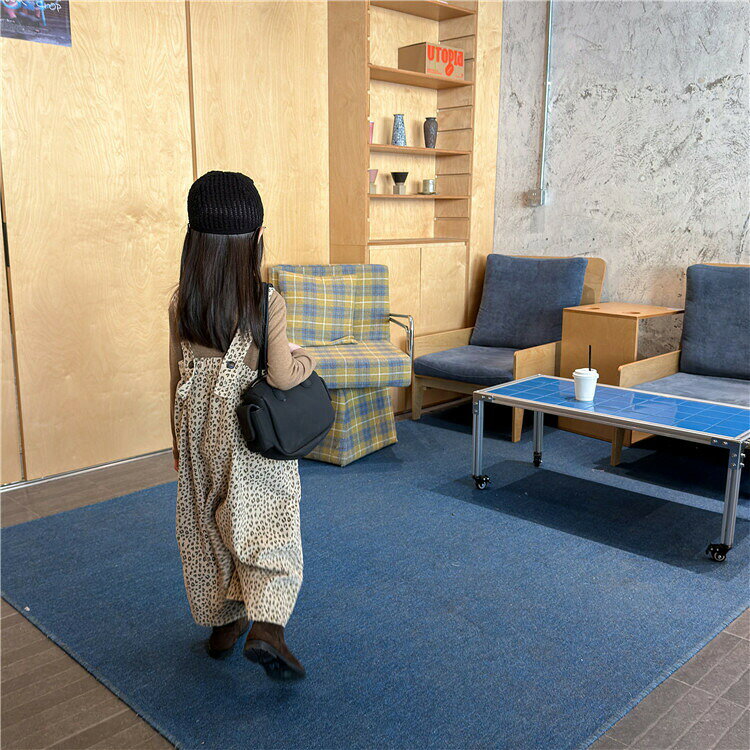 子供服女の子コーデュロイオーバーオールワイドサロペットオールインワンベージュ...