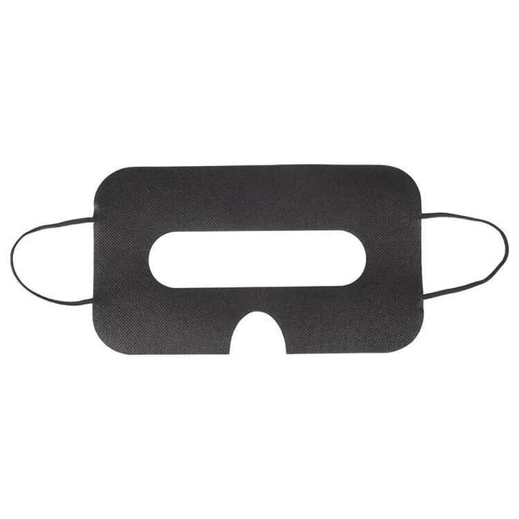 ジャパンSelectの汚れ防止マスクVRゴーグル用アイマスク不織布イベントVRマスク50枚体験用衛生布使い捨てVR体験用保護マスクアイマスクよごれ防止防汗VRゴーグル用マスクVRゴーグル用使い捨てマスク汗染み防止カバー展示会家庭用ホワイトブラック男女兼用｜アングル3