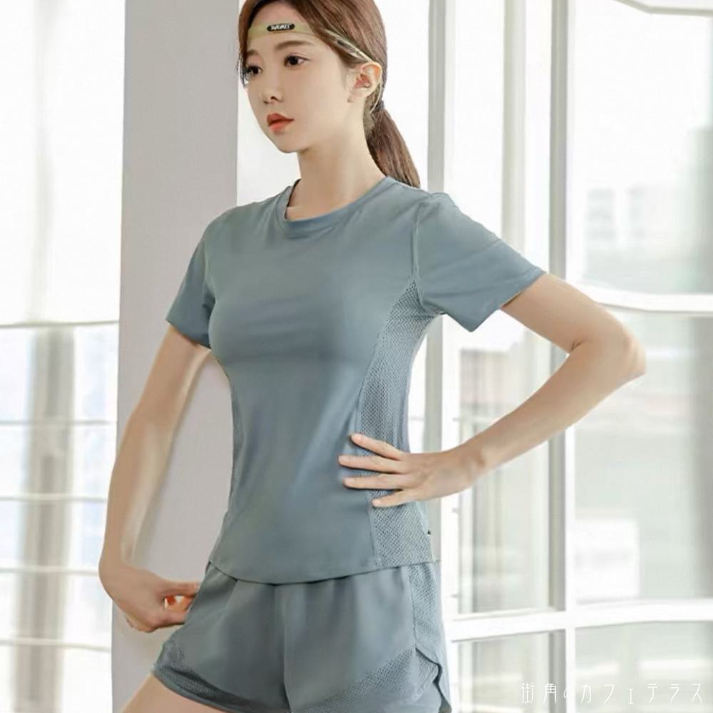 Tシャツ タンクトップ 3点セット 上下セット トップス ボトム パンツ トレーニングウェア 3色 ミニ 半袖 Uネック Aライン フレア プルオーバー 通気性 速乾性 可愛い 大人可愛い きれいめ シンプル カジュアル コンサバ 華やか 大人 上品 おしゃれ お洒落 こなれ感 高見え ヘルシー スポーティ 無地 夏 レディース 女性用 20代 30代 40代 運動 ヨガ 部活 トレーニング ジム ジョギング ランニング フィットネス スポーツ ファッション コーデ スタイル 楽ちん 美脚? メーカー希望小売価格はメーカーカタログに基づいて掲載しています