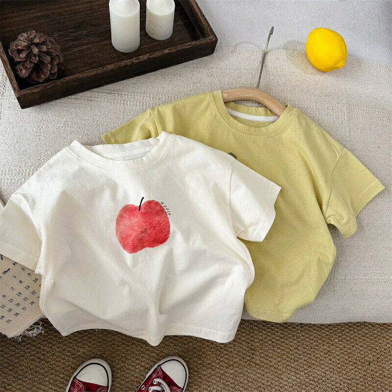 乐天商城 - 送料無料子供ティーシャツ半袖tシャツクマ薄い夏服キッズ90-140cm男の子女の子丸首幼児服子供tシャツジュニア男女兼用北欧可愛い柔らかい子ども用服通学普段着夏小学生幼稚園保育園小学生海外通販