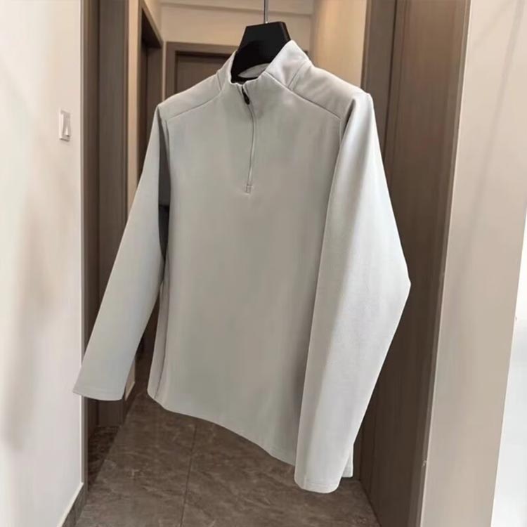 トレーニングウェア長袖ロングTシャツメンズコンプレッショントップスハーフジッパ...