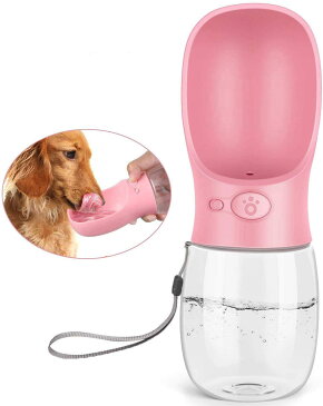 【送料無料】 ペットウォーターボトル 給水器 犬猫など 多種ペット携帯用水飲みボトル 水槽付き 水漏れ防止 手軽に水分補給が出来 犬の散歩 ランニング アウトドア ドッグウォーターボトル ペット水飲み器