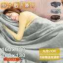 【大きいサイズ&両面フランネル】電気毛布 掛け敷き 厚手生地 毛玉なし 電気ブランケット シングル ダブル 6段階温度調整 省エネ 電気敷き毛布 4段階タイマー...