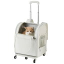 猫 ペットキャリー バッグ 3way キャスター付き 中・大型猫・小型犬・うさぎ用 リュック 折りたたみ 軽量 10kg耐荷重 通気性 携帯便利 旅行 キャンピ...