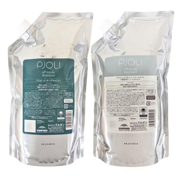 プジョリ オフモード シャンプー 1000mL + トリートメント 1000mL レフィル セット スカルプケア PJOLI MILBON ミルボン