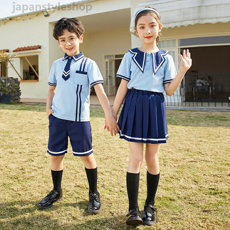 二点セット スカート パンツ Tシャツ イギリス風 子供 女の子 男の子 幼稚園 ジュニア スポーツ チア 普段着 応援団 運動会 チアガール 演出 カジュアル シンプル 通学 親子 演奏会 90~160CM M~3L