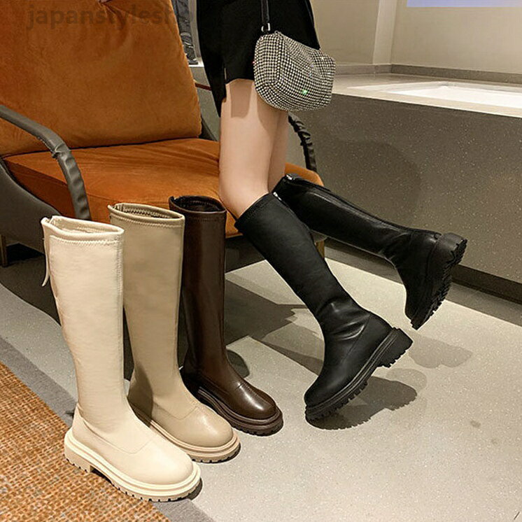 ブーツ 厚底 春秋 ローヒール レーディス ジョッキーブーツ 靴 シューズ 女の子 カジュアル 美脚 パーティー おしゃれ お出かけ コンフォート 4cmヒール ファッション