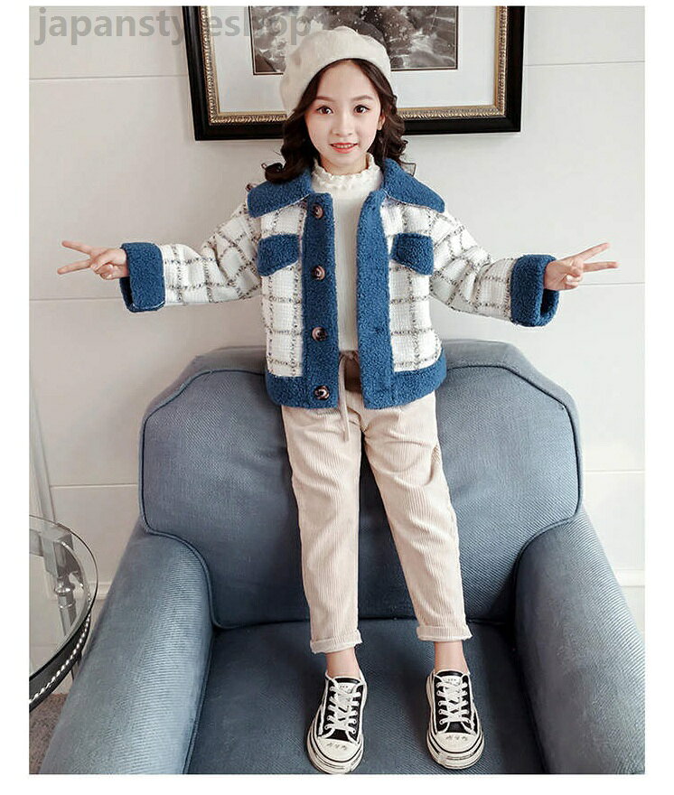 キッズコート 厚手コート アウター 子供服 女の子 子供用 こども服 ガールズ ジュ...