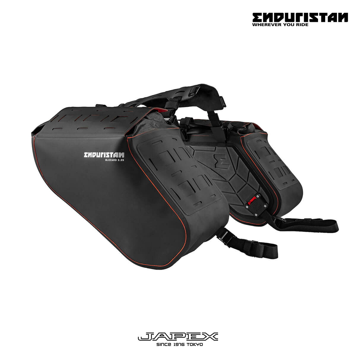 【正規総代理店】エンデュリスタン ブリザード 2.25 サドルバッグ / ENDURISTAN 防水 バイク用 サイドバッグ オフロード キャンプ ツーリング