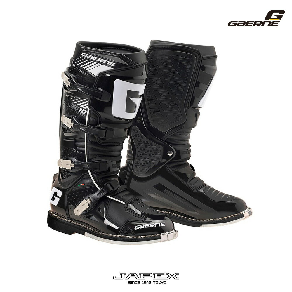 【正規総代理店】ガエルネ SG-10 エスジー10 ブラック / GAERNE オフロードブーツ モトクロス エンデューロ用 イタリア製
