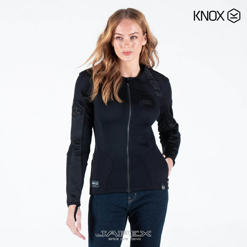 ノックス KNOX バイク用 シャツ感覚で着れるプロテクター ツーリング スポーツライディング用 耐摩耗 レディース アーバンプロ MK2/ URBANE PRO MK2 ブラックのサムネイル