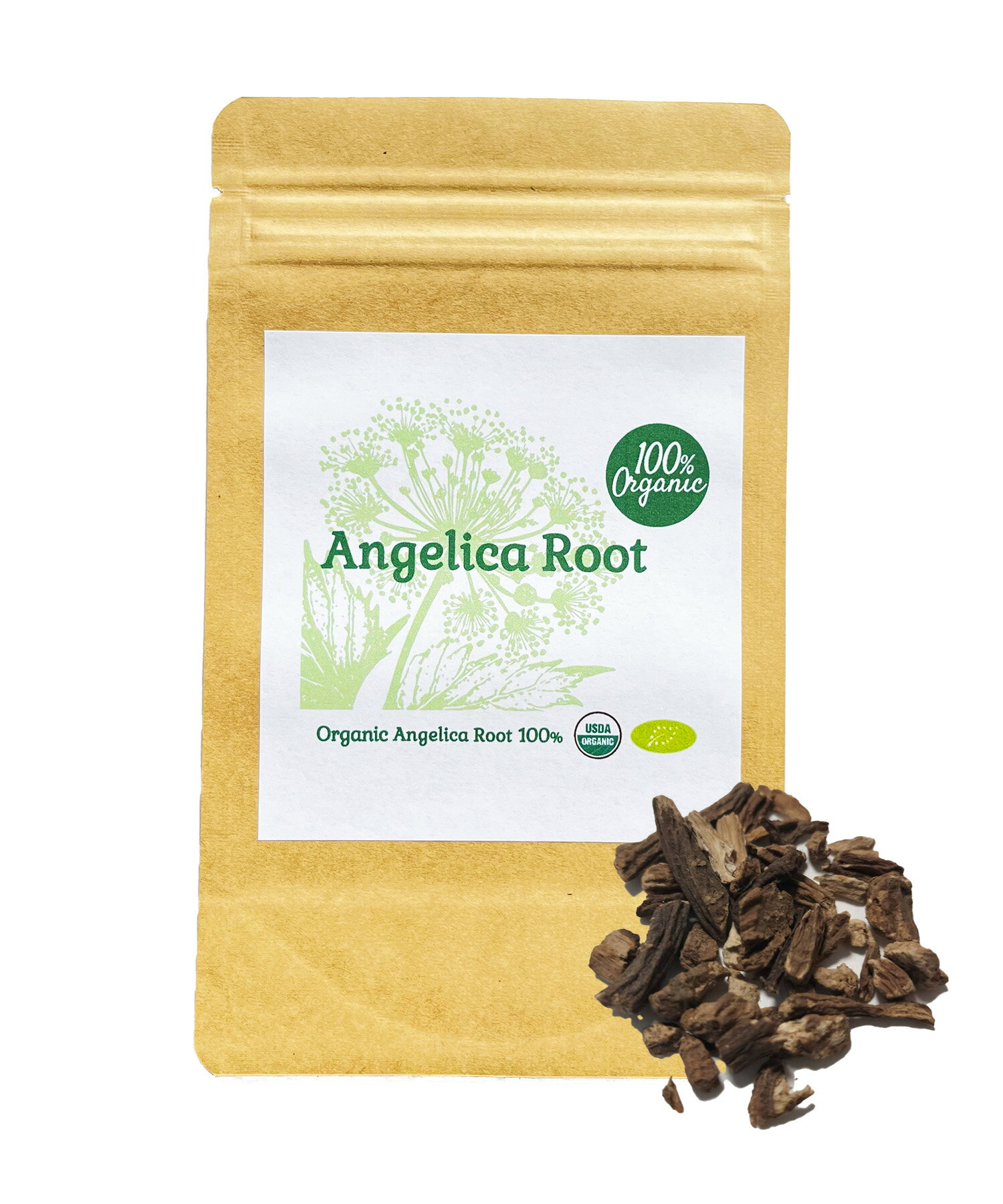 【新商品レビューキャンペーン対象】100 オーガニック アンジェリカ ルート / Angelica Root 50g アンゼリカ セイヨウトウキ ヨーロッパトウキ 胃 温活 バイタリティ メンタル 更年期 食欲 利胆 駆風 フィトステロール ホルモンバランス アーユルヴェーダ ハーブティー