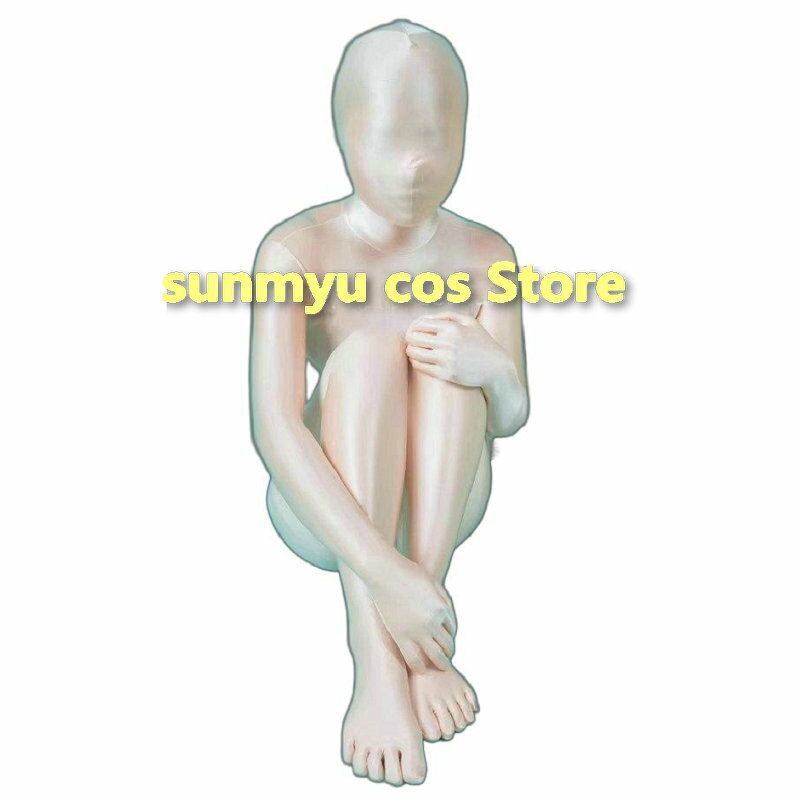 ジャンプスーツ ボディスーツ 長袖 光沢メタリック全身タイツ ダンス衣装 ダンスウェア 無地セクシー コスプレ衣装 仮装 コスチューム ハロウィン パーティー オーダーサイズ クロッチファスナー追加可能