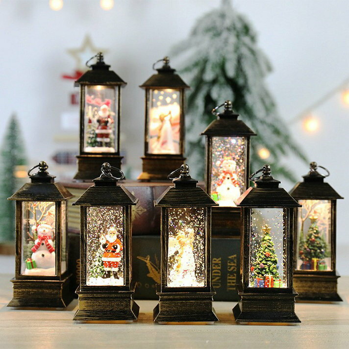 Rakuten - クリスマス ライト サンタクロース クリスマスツリー 雪だるま クリスマス飾り ハンドライト クリスマス電飾 オーナメント 常夜灯 LEDライト パーティー 置物 テーブル 小道具 部屋 店舗 装飾 照明 ディスプレイ ギフト プレゼント 可愛い 手提げ ディスプレイ プレゼント