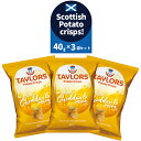 テイラーズ 厚切りポテトチップス チェダー&オニオン40gミニバック×3袋セット イギリス スコットランド チェダーチーズ オニオン