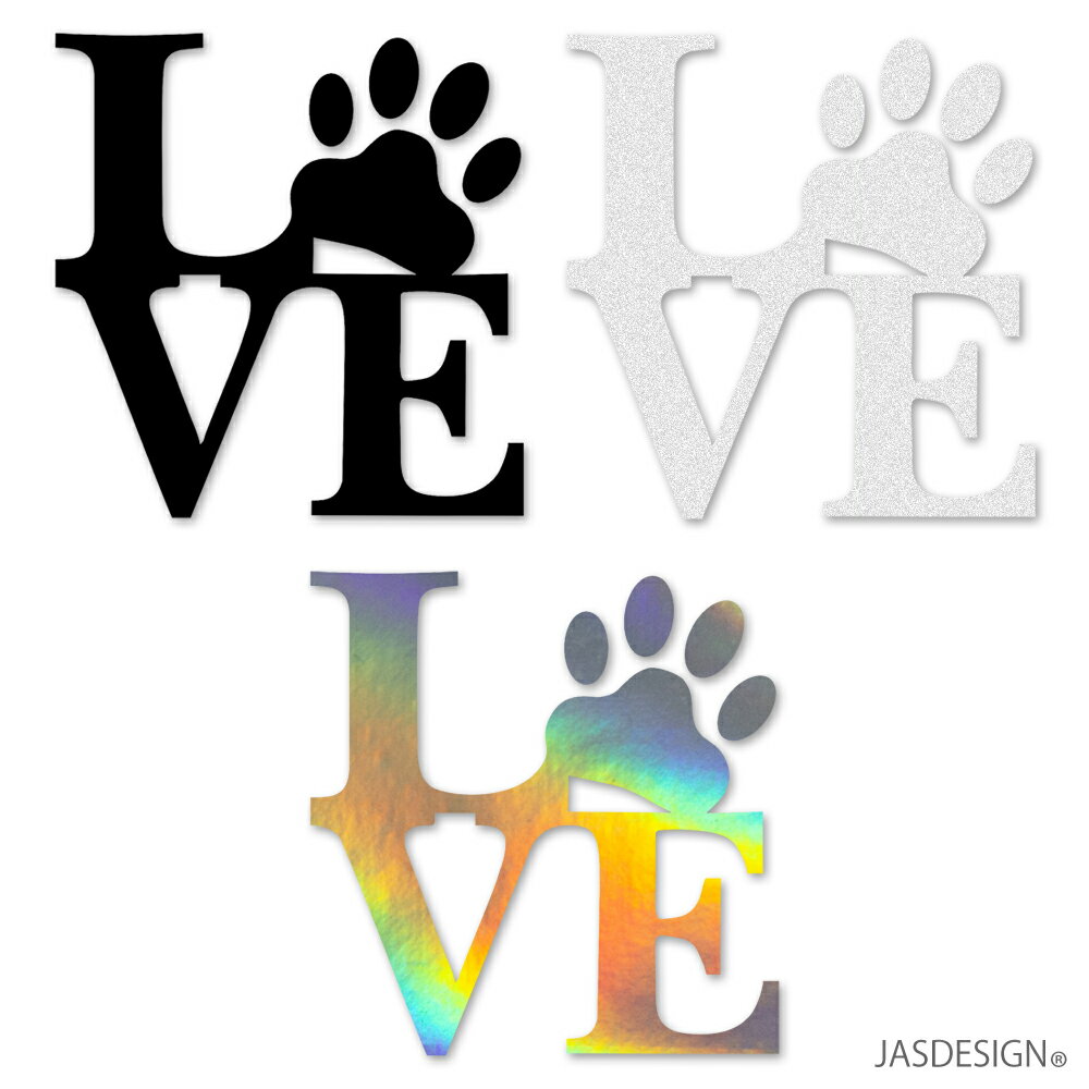 犬 猫 ステッカー 車 肉球 足跡 カーステッカー シール デカール バイク ヘルメット 傷隠し 壁 キャリーケース パソコン スマホ LOVE かわいい おもしろ おしゃれ 防水 らぶ ラブ ネコ イヌ 送料無料 JM-470 【新商品10%OFF】