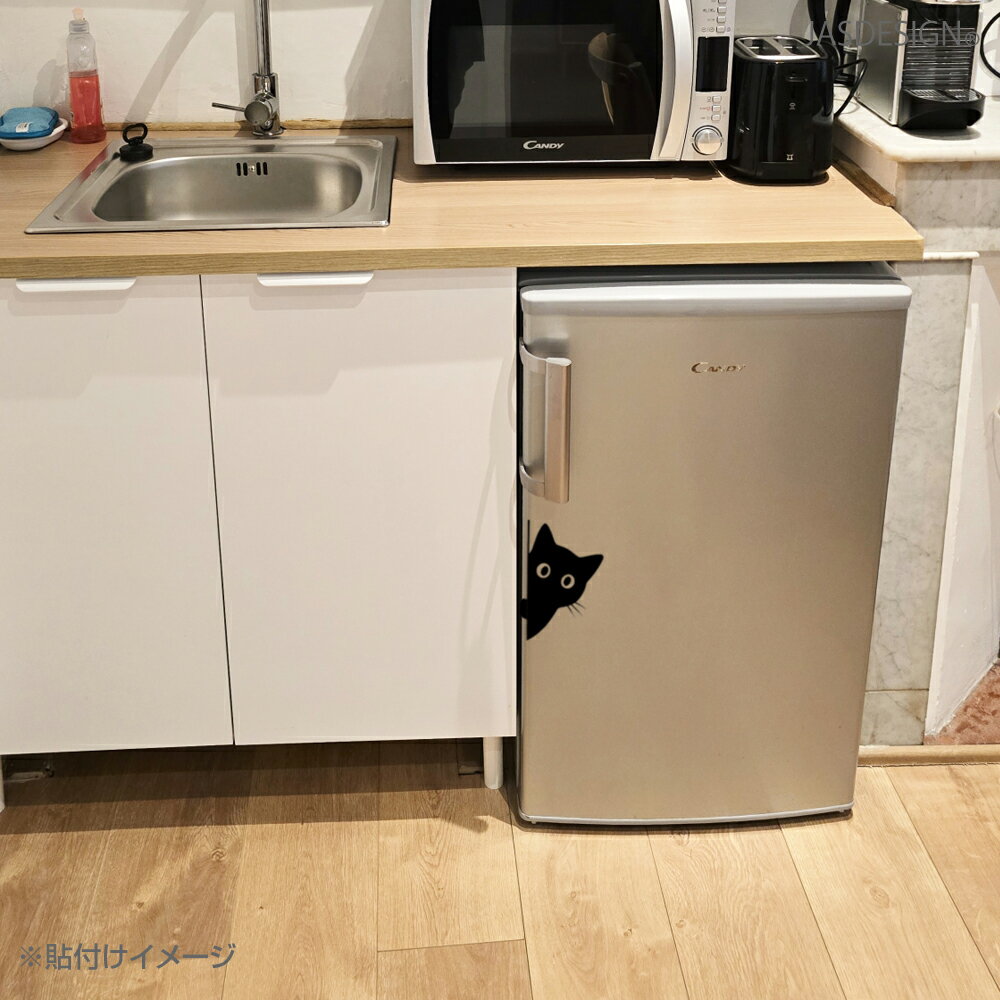 車 ステッカー 猫 カーステッカー のぞく ネコ 見つめる 転写ステッカー バイク ヘルメット 傷隠し キャリーケース パソコン スマホ かわいい おもしろ おしゃれ 防水 シール 壁 ウォールステッカー UV デカール 送料無料 JM-487