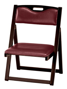 折り畳み高座椅子　座高35cm　ワイン