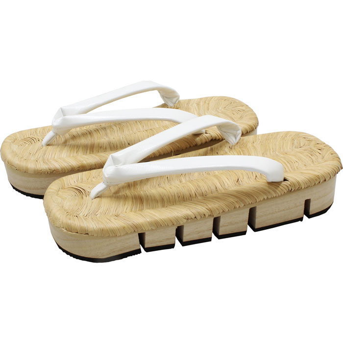 竹皮表　八ツ折下駄　L　ナチュラル