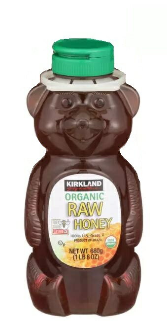 コストコ オーガニック ローハニー680g 1本 有機 生ハチミツ KIRKLAND カークランド Organic Raw Honey （生はちみつ）1032932のサムネイル