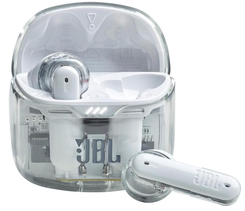 JBL 完全ワイヤレスイヤホン TUNE FLEX GHOST EDITION WHITE ホワイト ノイズキャンセリング 軽量 長時間再生