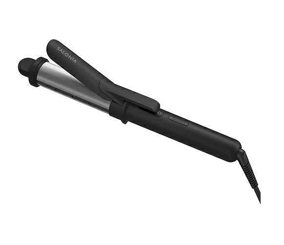 Rakuten - SALONIA スムースシャイン カールヘアアイロン 32mm 巻き髪用 ヘアセット 美容家電 高温設計 スタイリング