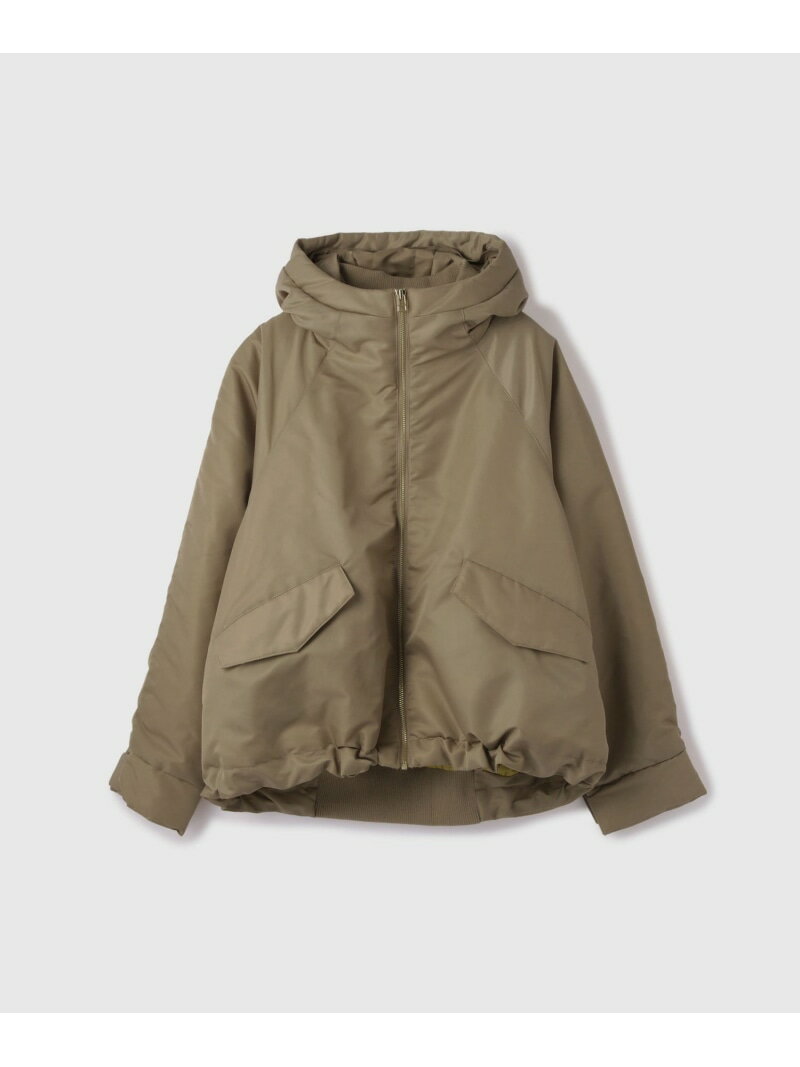 ナイロン中綿フードMA-1ジャケット≪手洗い可能≫ VICKY ビッキー ジャケット・アウター テーラードジャケット・ブレザー カーキグリーン ブラック ベージュ【送料無料】[Rakuten Fashion]