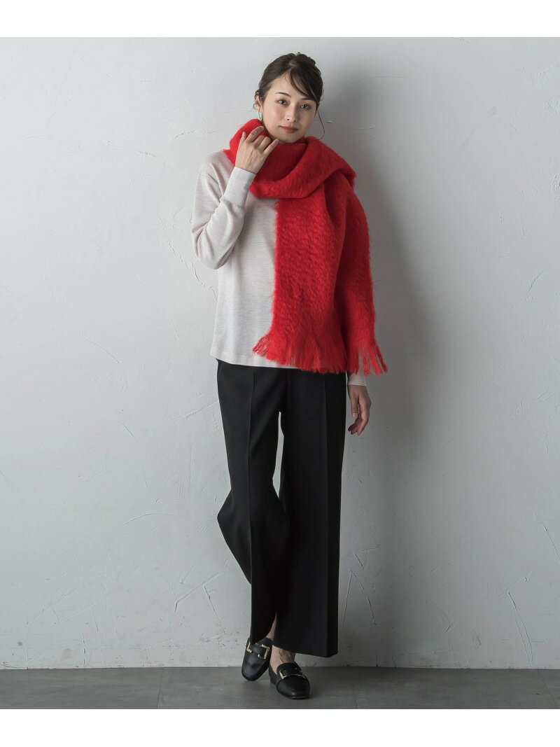 【SALE／30%OFF】モヘヤカラーストール LAUTREAMONT ロートレアモン ファッション雑貨 マフラー・ストール・ネックウォーマー レッド グレー【RBA_E】【送料無料】[Rakuten Fashion]