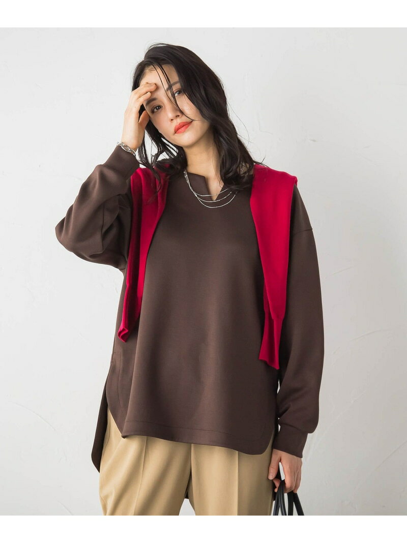 【WEB限定】ふんわリッチプルオーバー LAUTREAMONT ロートレアモン トップス カットソー・Tシャツ ブラウン ベージュ レッド ブラック【送料無料】[Rakuten Fashion]