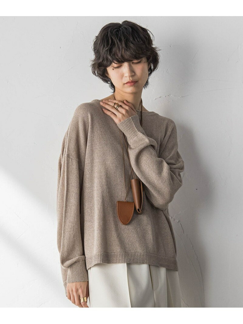 ペーパーブレンドルーズニットプルオーバー MAYSON GREY メイソングレイ トップス ニット グレー ブラウン【送料無料】[Rakuten Fashion]